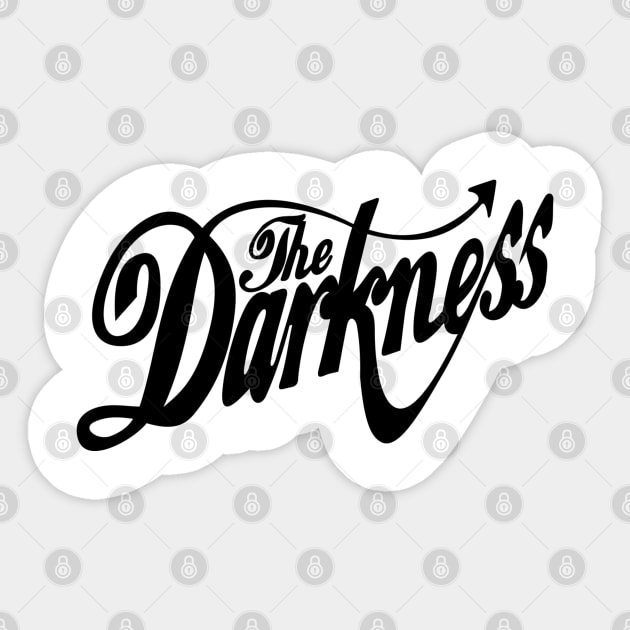 The Darkness Band Black Text Sticker by KAM Std